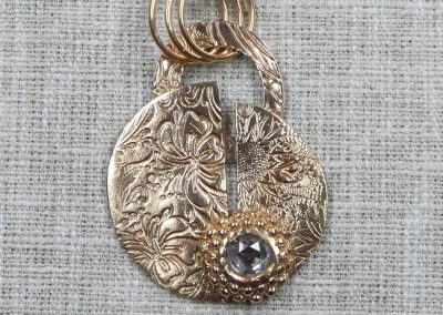 Bronze Tooled Pendant
